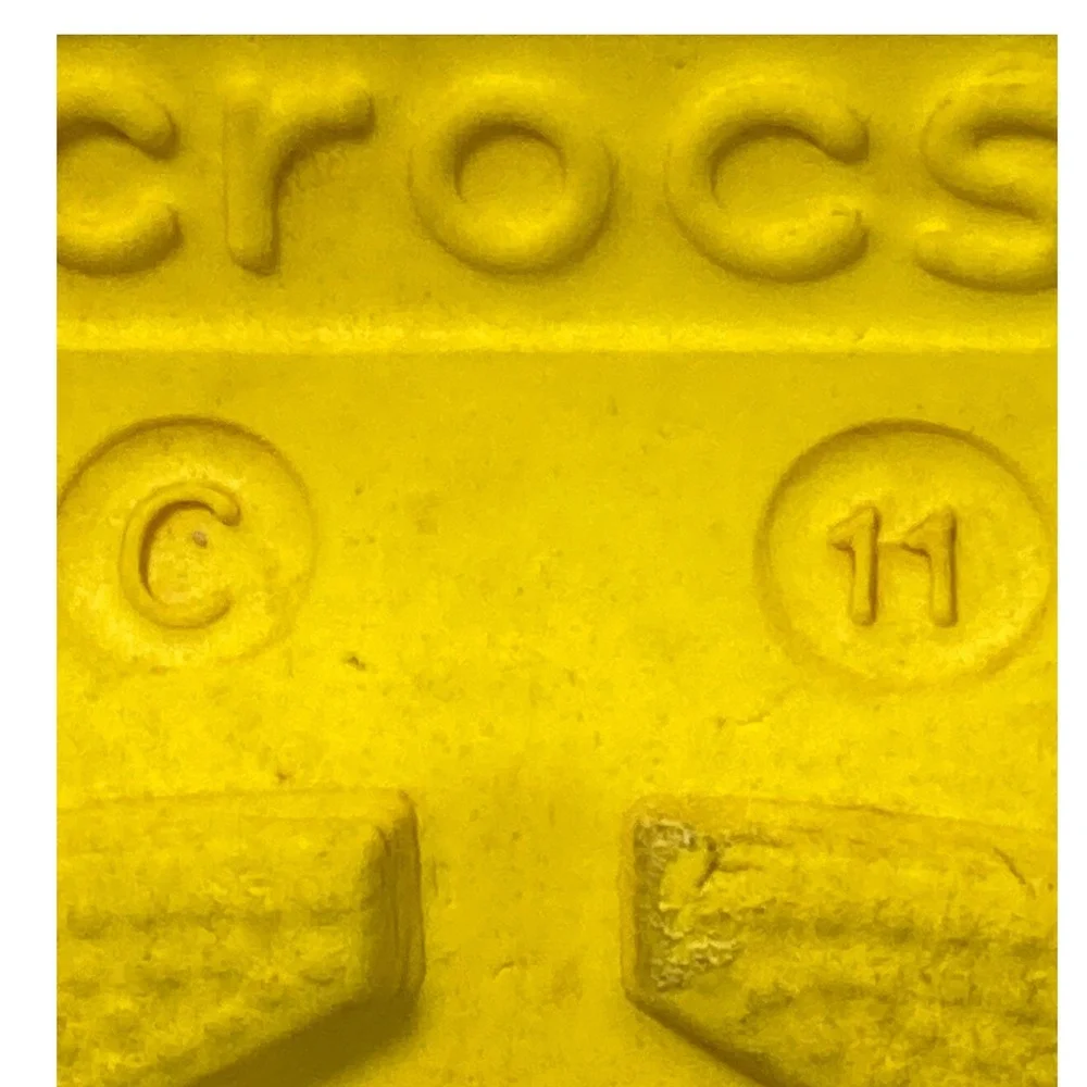 Crocs Handle It Rain Boots Yellow Kids Size C11 Waterproof Pull On 12803